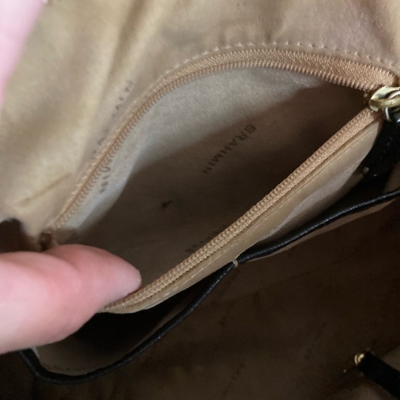 BRAHMIN ANNA BLACK TUSCAN LEATHER VINTAGE SHOULDERBAG TOTE - Picture 13 of 13